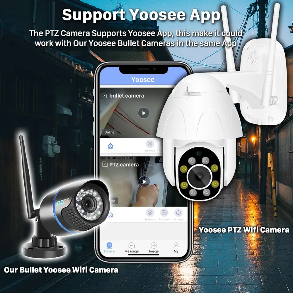 Besder 2MP Yoosee IP камера Wifi Аудио скорость купольная PTZ камера безопасности автоматическое отслеживание P2P Облако беспроводной CCTV Камара с SD слотом
