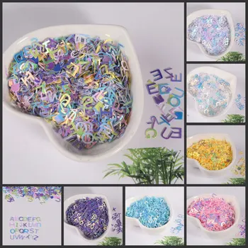 

10g/pack 6mm Letter Shape Loose Sequins Paillettes for Nails Art wedding Decoration Confetti Star Nail Sequin Arts and Crafts
