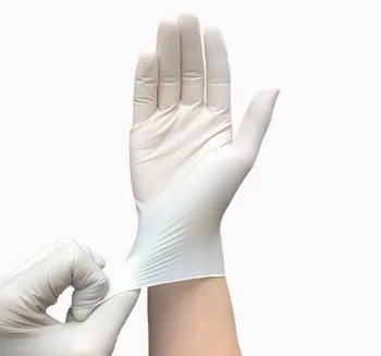 

Disposable White Latex Gloves No Powder Tattoo Wax Hair Removal Manicure Hairdressing PPE