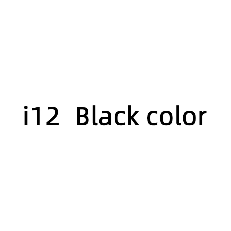 Прямая поставка i12 TWS Bluetooth 5,0 наушники двойные звонки стерео умные сенсорные наушники для iPhone Pk I10 I30 i200 наушники - Цвет: Black