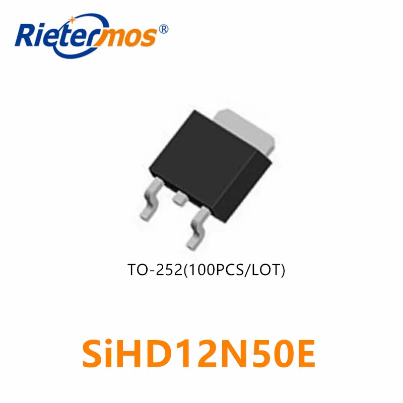 

100 шт. N-CHANNEL 500V SiHD12N50E TO252 высокого качества