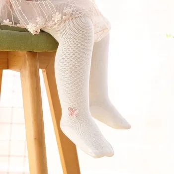 

Newborn Baby Tights with Bow Spring Autumn Soft Cotton Baby Girl Tights Footed Toddler Infant Kids Warm Pantyhose Girls Stocking