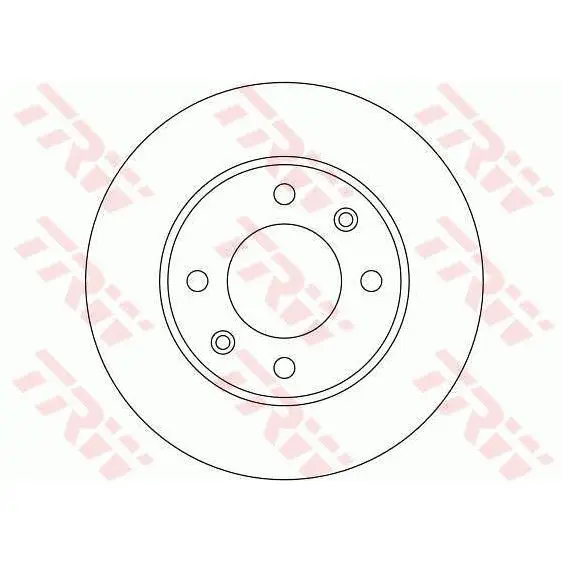 Диск тормозной CITROEN BERLINGO/C2/C3/C4/PEUGEOT 307/PARTNER задний D=247мм. TRW DF4185 | Автомобили и