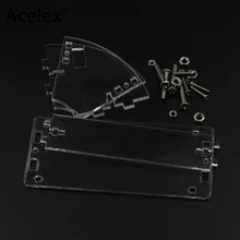 Için şeffaf akrilik kabuk LCD1602 LCD ekran vida/somun LCD1602 kabuk durumda tutucu (1602 LCD)