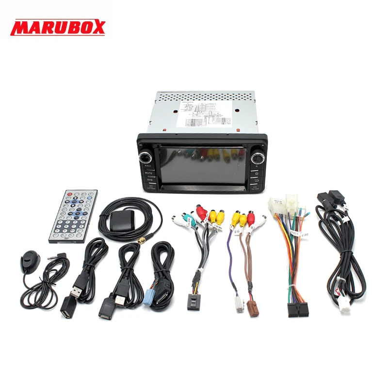 Best Marubox KD-6220 Universal 6.2" Car Multimedia Player for Toyota, Daihatsu 200x100mm GPS Navigation Stereo Radio, DVD 5