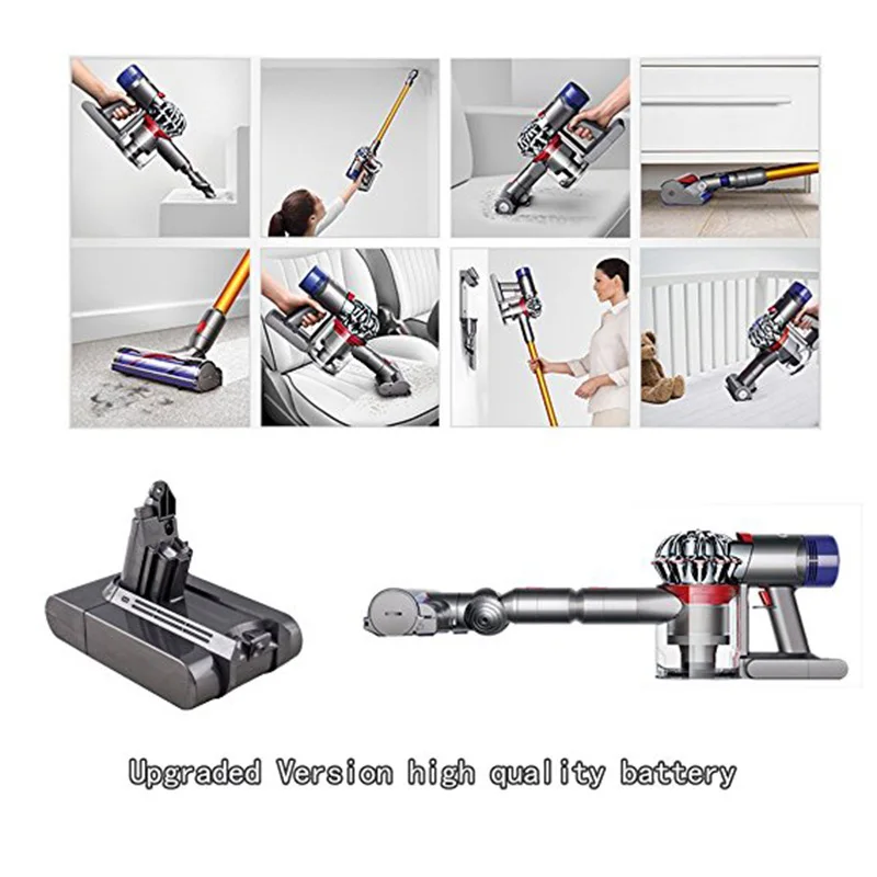 Фильтр V6 21,6 V 3000 мА/ч, литий-ионный аккумулятор Батарея для Dyson V6 Батарея для Dc58 Dc59 Dc61 Dc62 пылесос Sv09 Sv07 Sv03 Sv04 Sv06