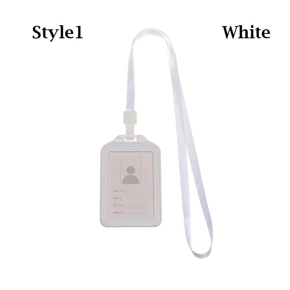 Style 1-white Новые держатели для кредитных карт для мужчин и женщин, деловая сумка для работы, чехол для студенческого автобуса, чехлы для ID карт, сумка, держатель для удостоверения личности - Цвет: Style 1-white