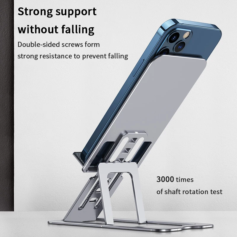 Tablet PC Desktop Stand Live Broadcast Portable Aluminum Alloy Folding Lazy Phone Stand Stability Multi-device Compatibility