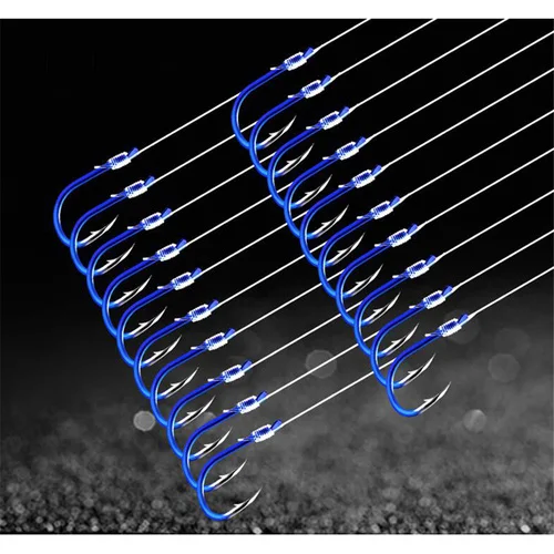 

Steel Fishing Hooks high carbon carp hook japan saltwater sea fishing line tied 10 pairs/lot