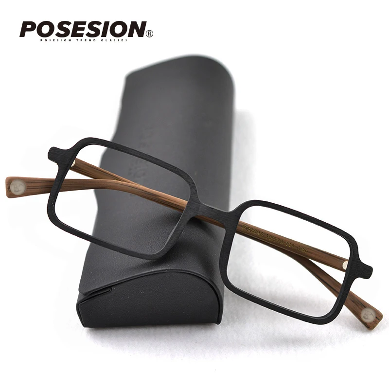 Posesion, ретро очки, оправа, деревянные, мужские, оптические, от близорукости, по рецепту, оправа для очков, для женщин, очки для глаз, очки