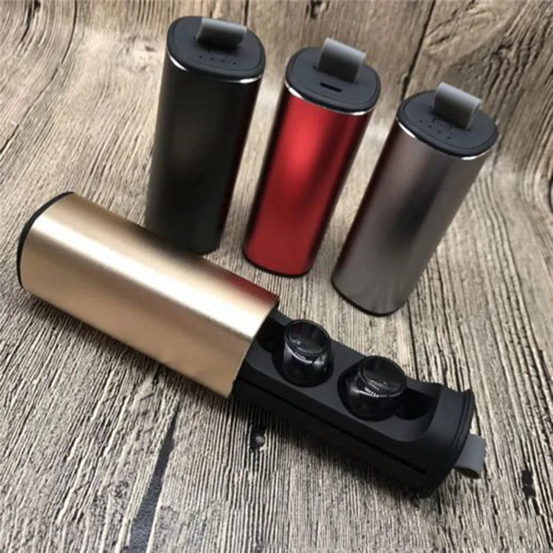 Gold Новинка S5 TWS Bluetooth V4.2 наушники стерео музыка IPX5 водонепроницаемые настоящие Беспроводные наушники с зарядной коробкой 600 мАч для Xiaomi Iphone - Цвет: Gold