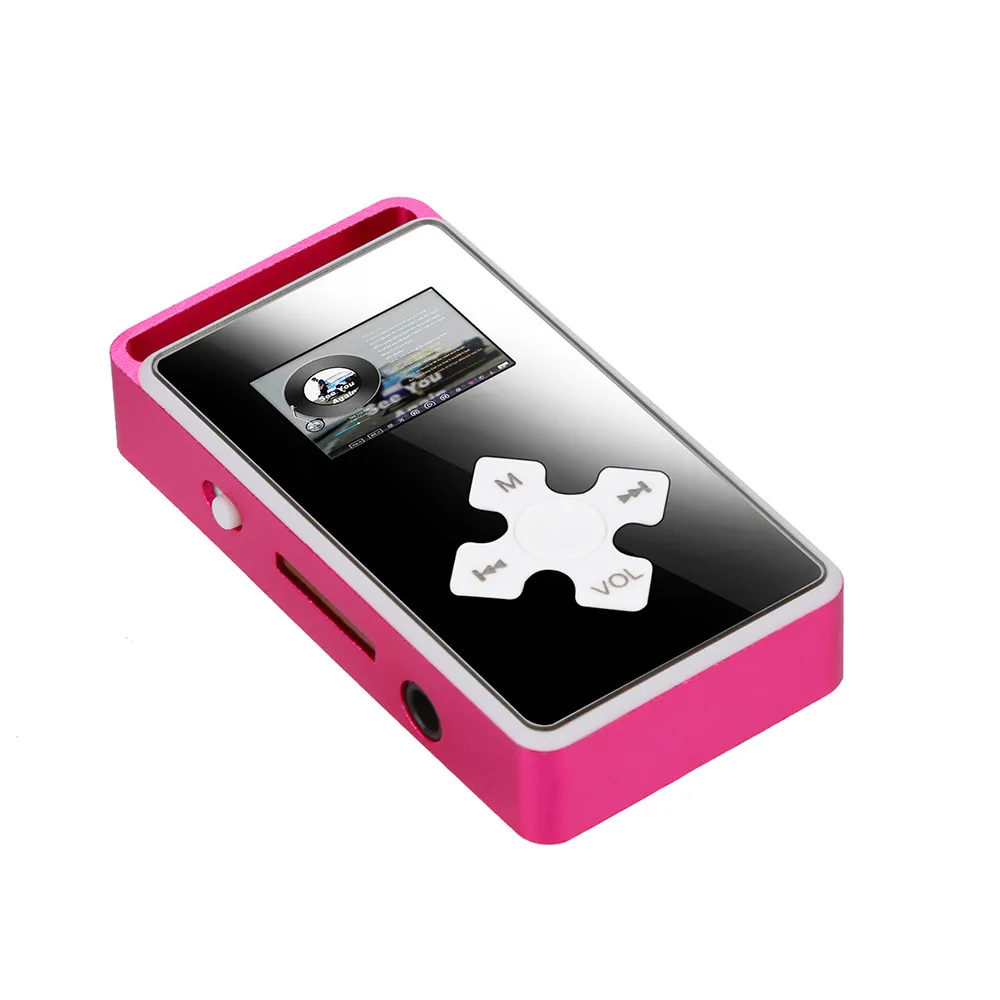 USB цифровой MP3-плеер с ЖК-экраном Поддержка Micro SD TF карты 32G зеркальный музыкальный медиа с помощью порта питания Micro USB