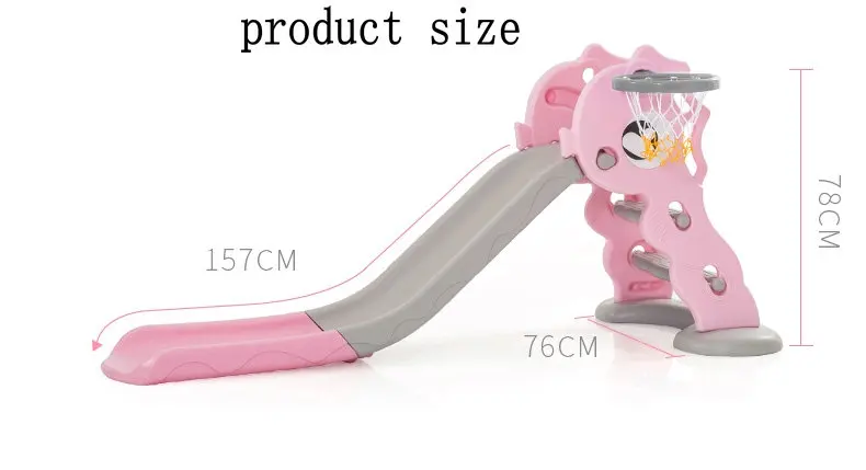 pink2 Детская горка детская Крытая маленькая горка детская крытая игровая площадка складной слайд - Цвет: pink2