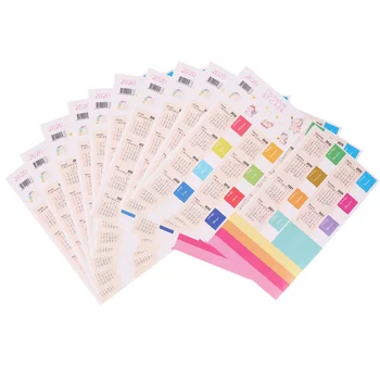 

20 Sheets Calendar Sticker Practical 2020 Calendar Portable Sticker Tags Label for Projects Notebook Schedule Journey