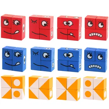 

Face-changing Cube Building Block Children's Intelligence Board Game Challenge Level Toy