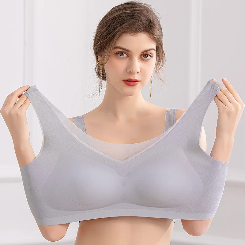 

Plus Size Bra 7XL Seamless Bras For Women Underwear Lady Sexy Wireless Breathable Brassiere Push Up Bralette With Pads Top Bras