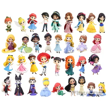 

Q Posket Princess Snow White Belle Alice Cinderella Jane Jessie Merida Boo PVC Figures Toys 3pcs/set