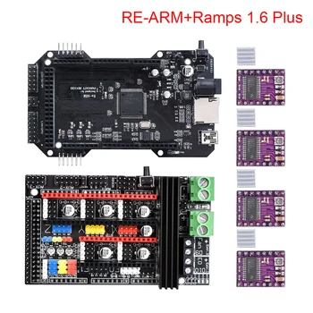 

3D Printer Parts Ramps 1.6 Plus Control Board + Cloned RE-ARM 3D Printer Board+TMC2130 TMC2208 DRV8825 A4988 Driver Ramps 1.4