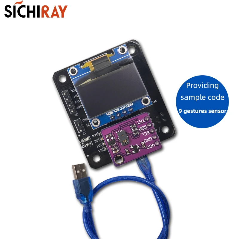 

Integrated Gesture Recognition 9 Gestures Response Sensor USB or 5V power supply for Arduino