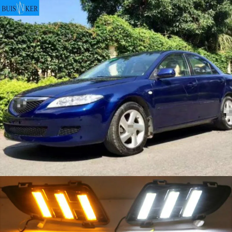

1 комплект для Mazda 6 Mazda6 2003 2004 вождения DRL дневные ходовые огни светильник противотуманная фара РЕЛЕ Светодиодный дневной светильник Тюнинг автомобилей Бесплатная доставка