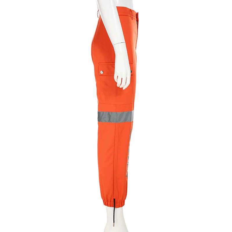 Rockmore Reflective Streetwear Joggers Women Trousers Plus Size Pencil Pants Sweatpants Harajuku High Waist Wide Leg Pants Fall