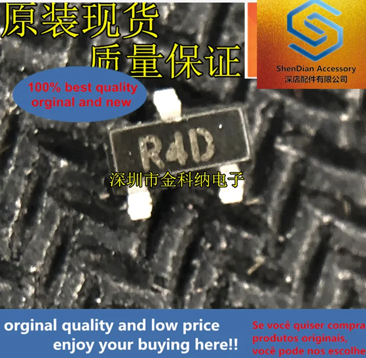 

10 шт. только оригинальный новый LM4040DIM3X-4.1 SOT23 Шелковый экран R4D контрольный чип напряжения