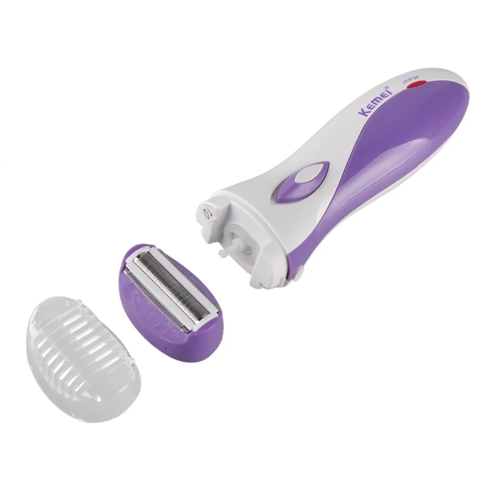Kemei Rechargeable Epilator Women Electric Shaver Hair Remover Female Shaving Scraping KM-3018