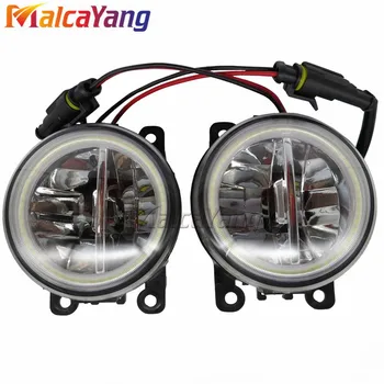 

2 Pcs/Set Car-styling 6000K 12V DRL LED Fog Lamps Lighting for Ford Focus Acura Honda Subaru With Angel Eyes