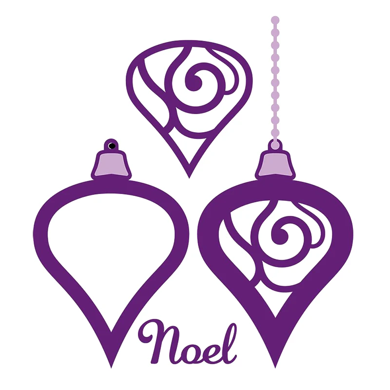 

Christmas Noel Teardrop Hanging Ornament 2019 New Metal Cutting Dies for DIY Scrapbooking Embossing Paper Cards Making Crafts