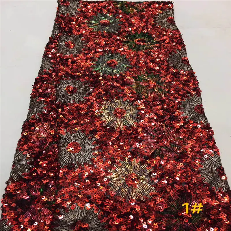 Французский нигерийский sequins sequence 2019 африканский тюль сетка вуаль кружевная