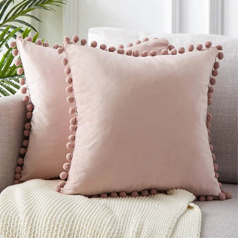 Cushion-Cover Decorative Pillows Throw-Pillow-Case Sofa Seat-Coffee Velvet Living-Room