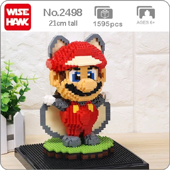 Flying Squirrel Weagle Super Mario Peach Princess Bowser Goundhog Летающая белка Марио 3D модель Алмазная мини-конструктор маленькие блоки игрушка без коробки - Цвет: Flying Squirrel
