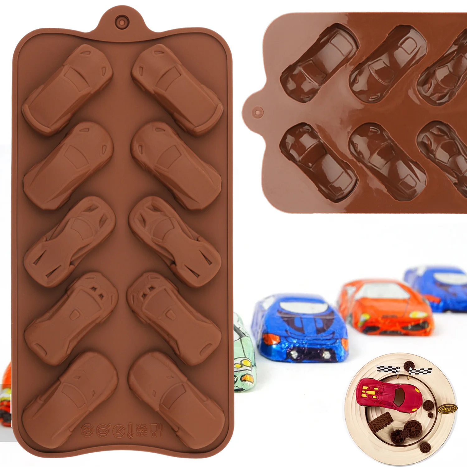 New Chocolate Molds Silicone Food Grade Non-stick Cake Baking Design Candy Mold SILICON 3D Mold Kitchen Gadget DIY