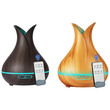 

400Ml Air Humidifier Essential Oil Diffuser Aroma Lamp Aromatherapy Electric Aroma Diffuser Mist Maker For Home Eu Plug