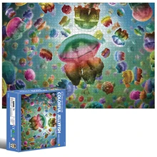 Puzzle en forme de méduse colorée, 2000 pièces, jouet de haute qualité, tout nouveau, défi Impossible, jeu de cerveau, offre spéciale
