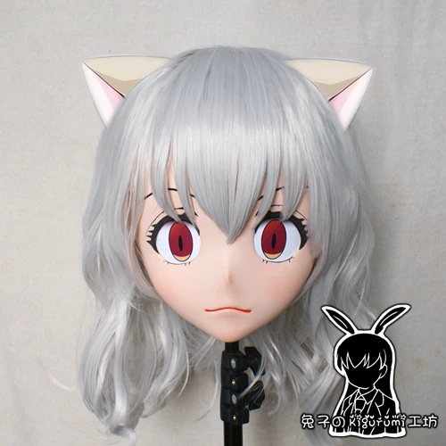 rabbit 26 resin crossdress pretty girl bjd doll mask hunter hunter cartoon anime cosplay neferpitou kigurumi mask crossdresser
