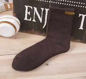 Sock 3 Новая зимняя одежда для мальчиков, одноцветные хлопковые носки из махровой ткани толстые теплые носки без пятки тянуть туфли с мехом на каждый день Мужская Носки - Цвет: Sock 3