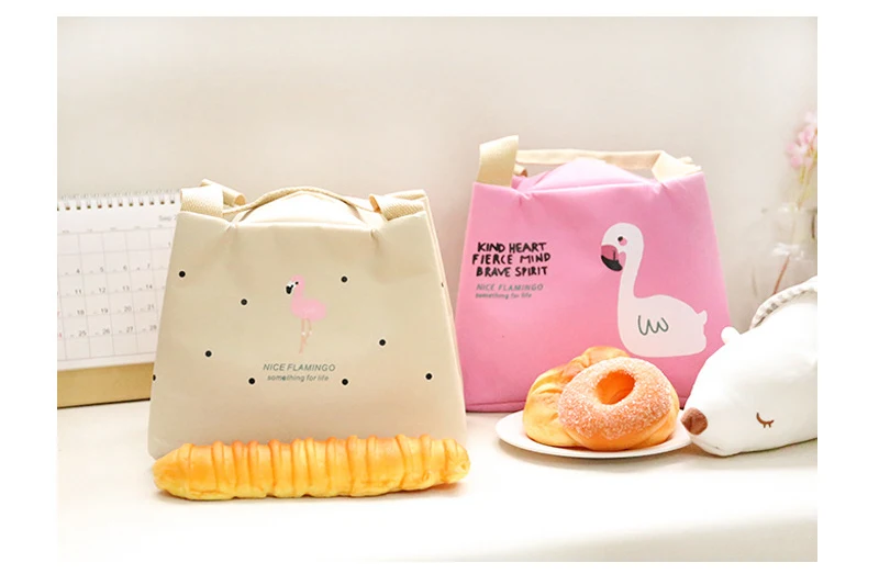 Cartoon Insulated Lunch Box Bag Bento Bag Multi-function Portable Waterproof Insulated Bags Aluminum Foil Thickened Lunch Bags