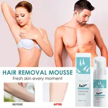 50ml Gentle Body Hair Removal Cream Spray Non-Irritating Foam Mousse Remove Body Hair Slow Down Hair Growth