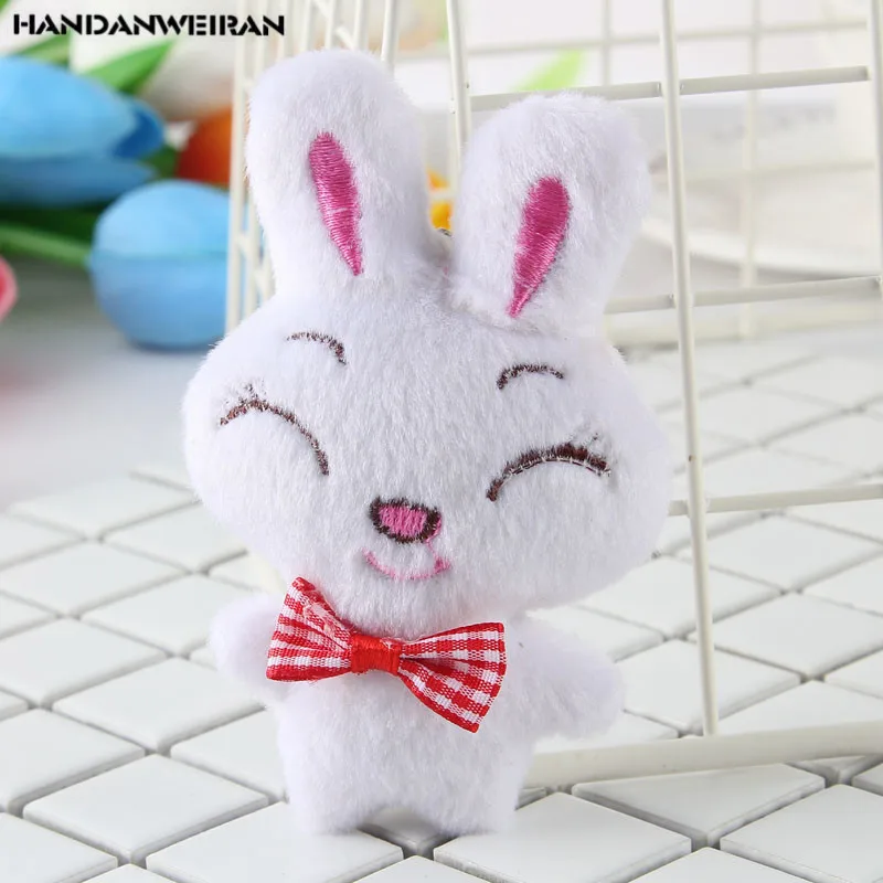 New Stuffed Toys 1Pcs 11CM Squint Smile Rabbit Plush Toy Cute Funny Holiday Gift Small Pendant 1