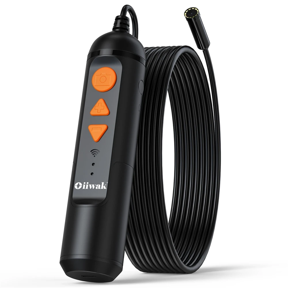 Oiiwak 12MP Autofocus Endoscope Camera WiFi Endoscope Mini Camera 5X