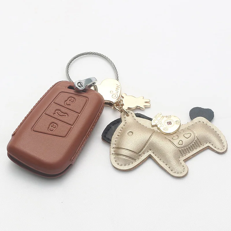 Чехол для ключей автомобиля Volkswagen VW Passat Golf 7 Jetta Bora Polo Sagitar Tiguan Seat Ibiza Leon Altea Aztec Skoda