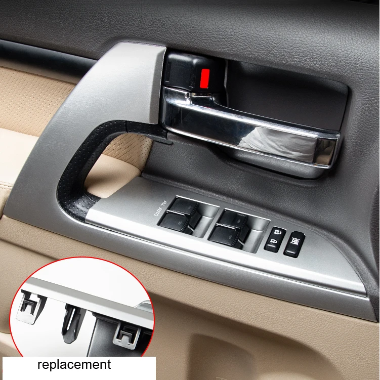 Land Cruiser 0 Interiorupgrade Assembly Parts Door Handle Cover Penal Replacement For Toyota Lc0 Fj0 08 Accessories Interior Door Handles Aliexpress