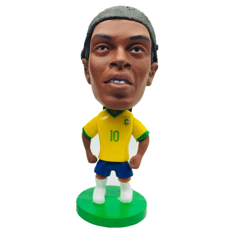 Muñeca estrella de fútbol Ronaldinho, 2,55 , 6,5 cm de altura, amarilla