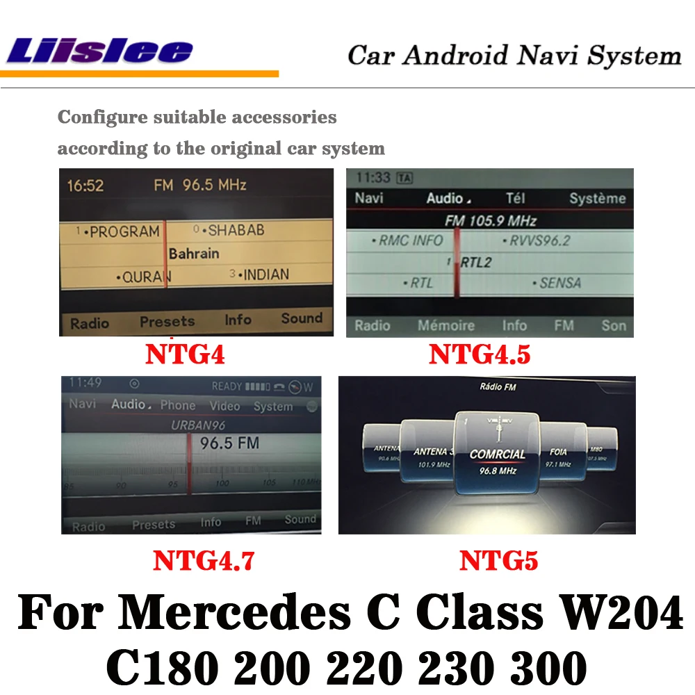Liislee Android для Mercedes C Class W204 C180 C200 C220 C230 2011~ стерео автомобильный экран Carplay gps Navi карта навигации медиа