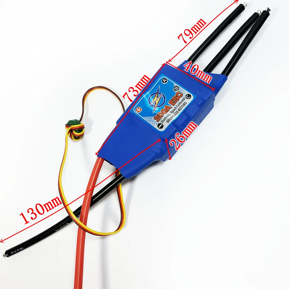 200A бесщеточный двигатель ESC Скорость управления 5 V/3A BEC Outrunner бесщеточный двигатель ESC BEC 200A