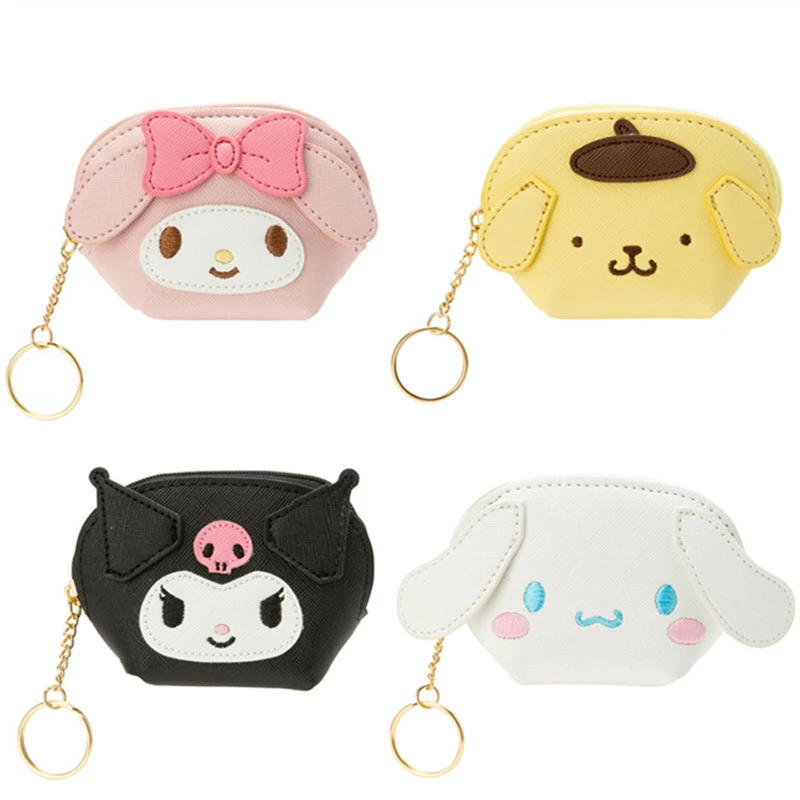 Monedero de cuero Kawaii para mujer, cartera bonita de dibujos animados de organizador de llaves, Mini BOLSA DE DINERO pequeña|Monederos| - AliExpress