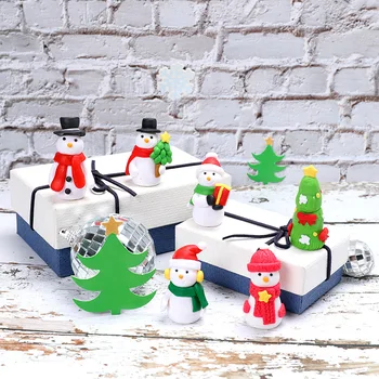 

Cake Deocration Merry Christmas Cake Toppers Santa Claus Snowman Christmas Tree Happy New Year Cake Toppers 2020 Party Supplies