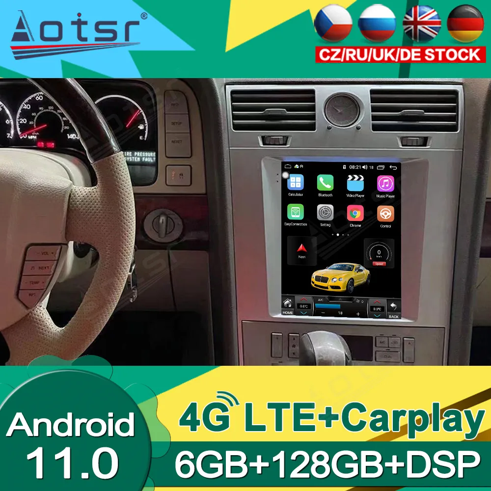 

Android 11.0 128GB Multimedia Auto Stereo Player For Lincoln Navigator 2005 - 2009 Car Radio Video Tesla GPS Navigation 2Din DPS