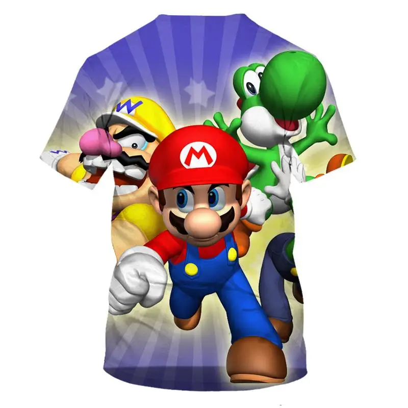 3d принт Super Mario Bros. Одежда с героями мультфильмов; модная футболка с принтом Марио Одиссея; футболки для мужчин и женщин; красивые с коротким рукавом